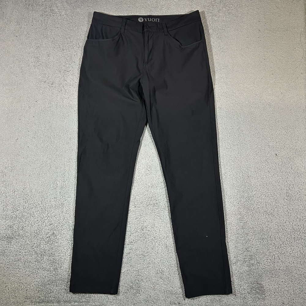 Vuori Meta Pant Athletic Slim Fit Charcoal Performance Pants Men's 32 #3901
